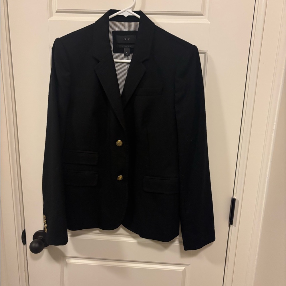 JCrew Schoolboy style size 8 black blazer